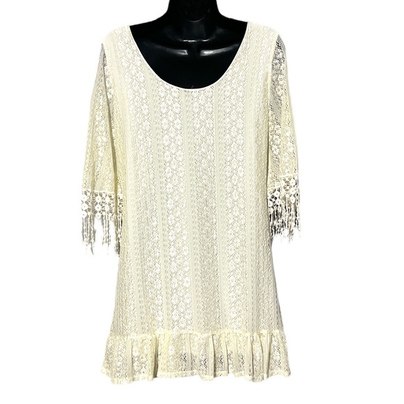 Christian Caliendo Ivory Tunic Size Small - Picture 5 of 5